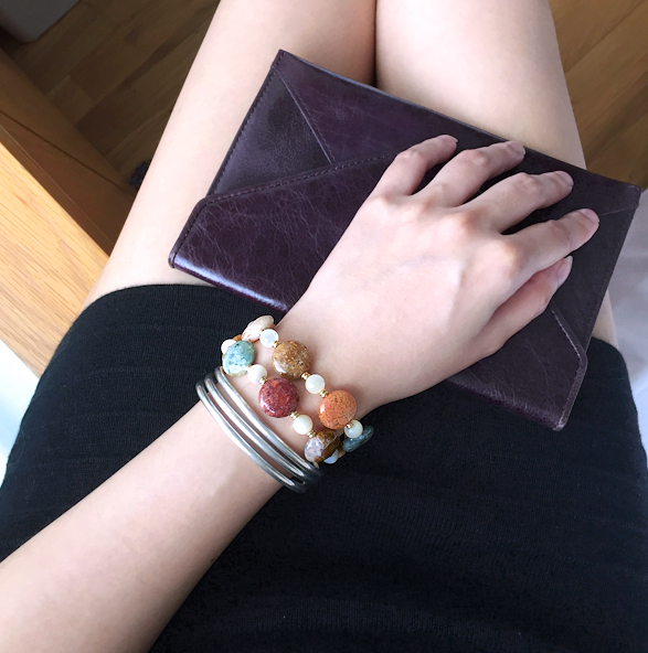 :::*CaWaiiDaisy*::: * Gobi agate pearl disc bracelet - Bracelets - Gemstone